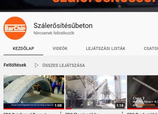 Nézze meg a YouTube oldalunkat is!